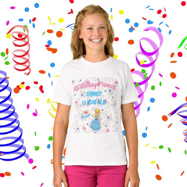 T-Shirt spécial pour princesse fille d'anniversair (Créateur téléchargé)