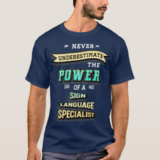 T-shirt Spécialiste de la langue des signes