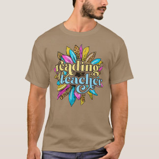 T-shirt Spécialiste de la lecture ELA Sunflower Retro Sun