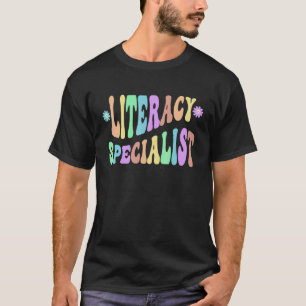 T-shirt Spécialiste de la littératie Groovy Enseignant à l