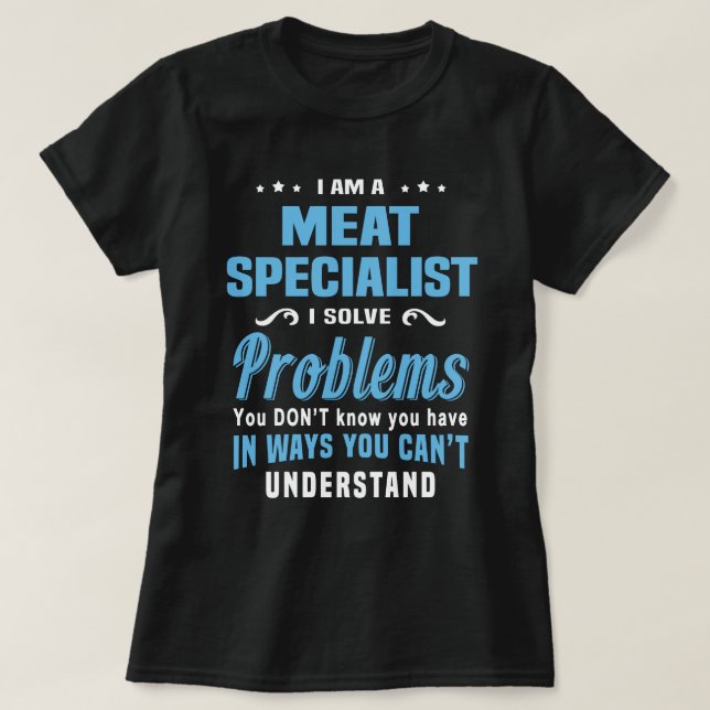 T-shirt Spécialiste de la viande (Design devant)
