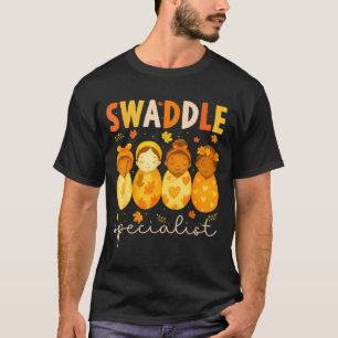 T-shirt Spécialiste d'emmaillotage Nouveau-né mignon Infir