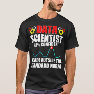 T-shirt Spécialiste des données Norme Sciences des données