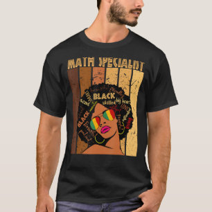 T-shirt Spécialiste des mathématiques afro-américaines Noi