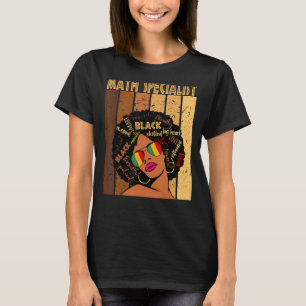 T-shirt Spécialiste des mathématiques afro-américaines Noi
