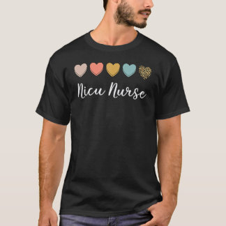 T-shirt Spécialiste des soins néonataux Nouveau-né Icu Nic