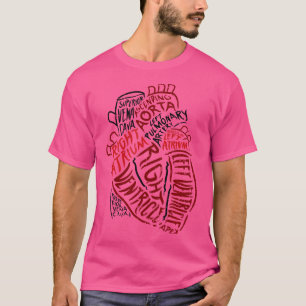 T-shirt Spécialiste Du Coeur Anatomie Docteur Biologie Méd