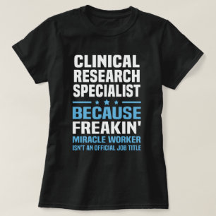 T-shirt Spécialiste en recherche clinique