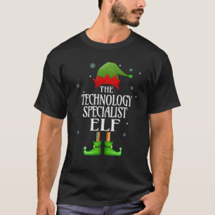 T-shirt Spécialiste en technologie Elf Funny Family Matchi