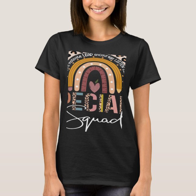 T-shirt Specials Squad Co Curricular Teachers Team Leopard (Devant)