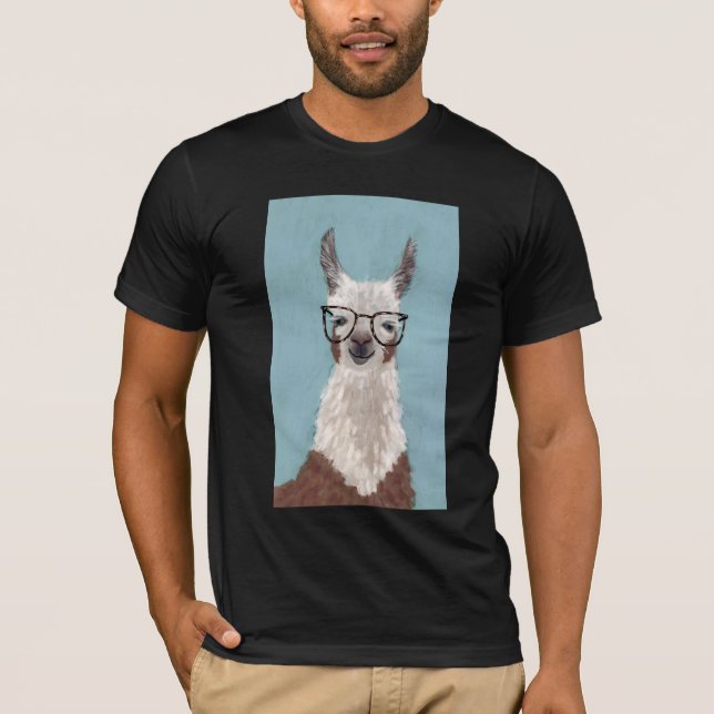 T-shirt Spécifications Llama - Lunettes surdimensionnées (Devant)