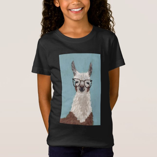 T-Shirt Spécifications Llama - Lunettes surdimensionnées (Devant)