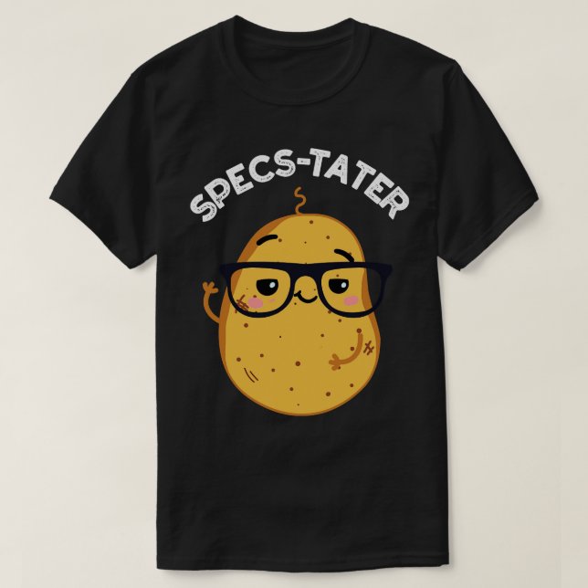 T-shirt Specstater Funny Potato Spectacle Pun 1 (Design devant)