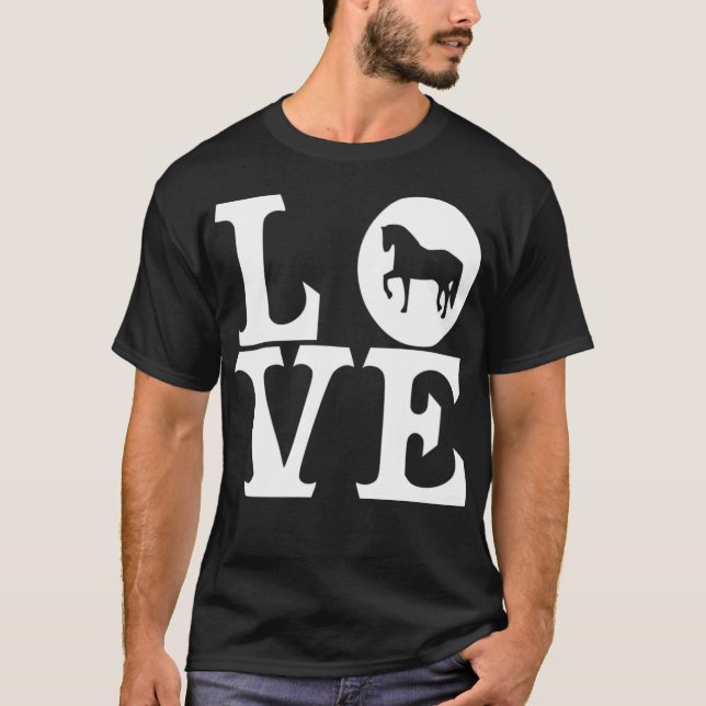 T-shirt spectacle d'amour de cheval saut pays (Devant)