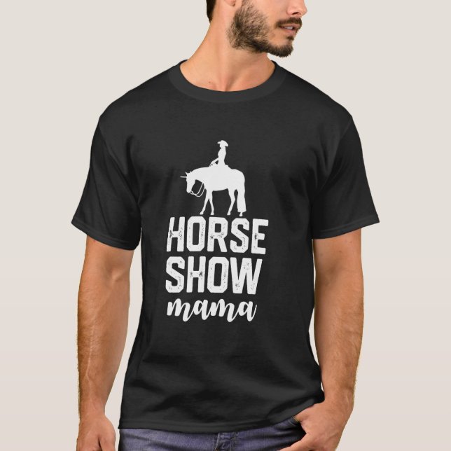 T-shirt spectacle de cheval drôle maman (Devant)