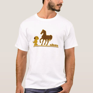 T-shirt spectacle de chiens et de poneys