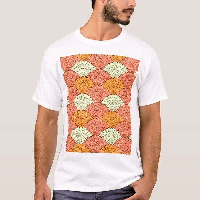 T-shirt Spectacle de coquilles : Motifs de la mer Abstrait (Devant)