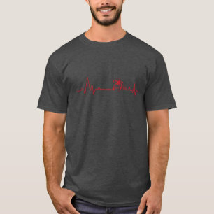 T-shirt Spectacle de lutte professionnelle Heartbeat Line 
