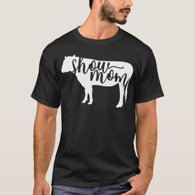 T-shirt Spectacle de vache maman drôle (Devant)
