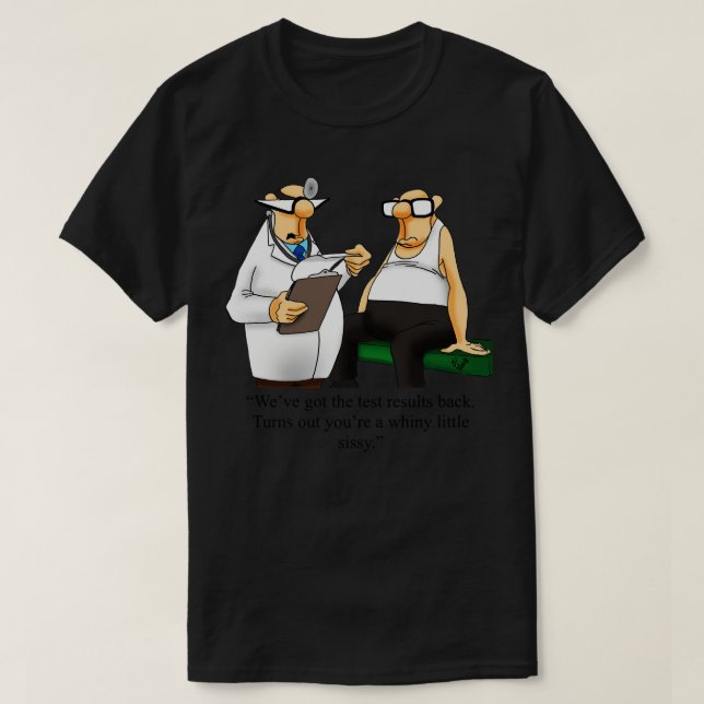 T-shirt Spectacles amusants Santé Médicale toon Humour (Design devant)