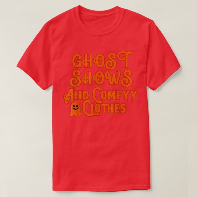 T-shirt Spectacles De Fantômes Et Vêtements Confortables D (Design devant)