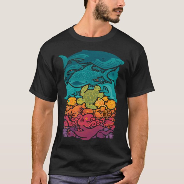 T-shirt Spectre aquatique : Bleu clair (Devant)