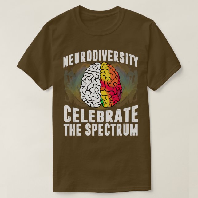 T-shirt Spectre d'autisme DMPS TDAH Neuroplongeurs du cerv (Design devant)