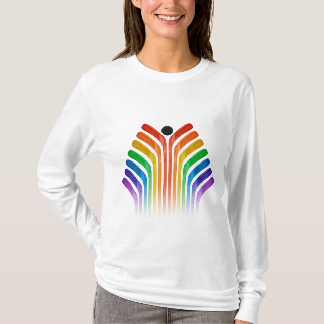 T-shirt Spectre de bâton de hockey (Devant)