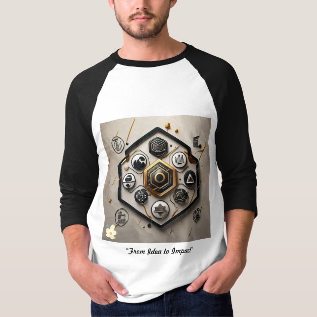 T-shirt "Spectre de l'évolution technologique" (Devant)
