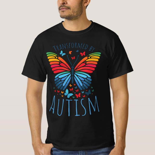 T-shirt Spectre du Papillon - Transformé par l'Autisme (Devant)