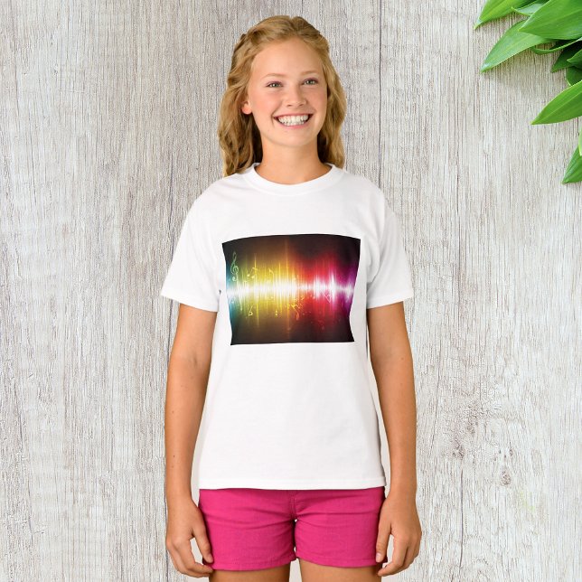 T-shirt Spectre musical Soundwave Vibrant Audio Visualizer (Créateur téléchargé)