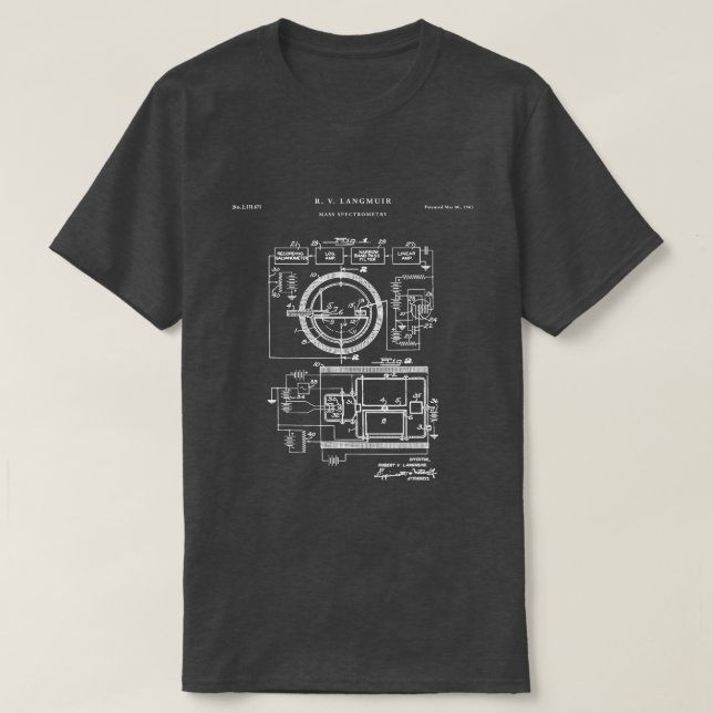 T-shirt Spectrométrie de masse Science des brevets (Design devant)