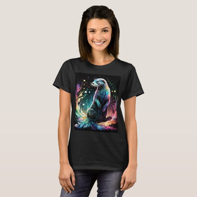 T-shirt Spectrum Edge : Les loutres brillent (Devant entier)