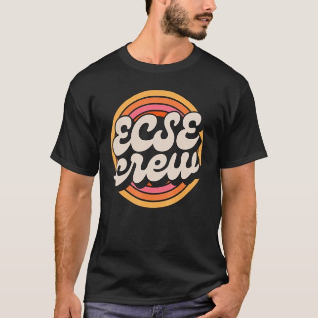 T-shirt SPED Enseignant ECSE Crew Petite enfance Special E (Devant)