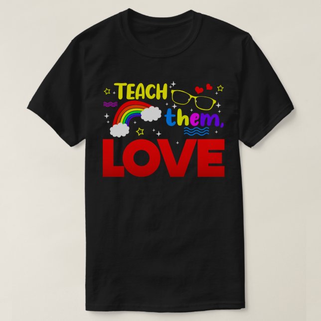T-shirt SPED Enseignant Leur Apprendre L'Amour (Design devant)