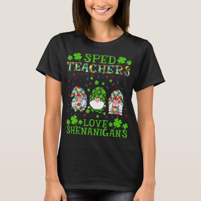 T-shirt SPED Enseignants Aimer Shenanigans Sensibilisation (Devant)