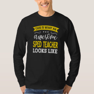 T-shirt SPED Professeur Titre du travail Employé Drôle Tra