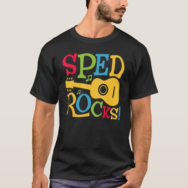 T-shirt SPED Rocks Special Education Teacher Speducator Wo (Devant)