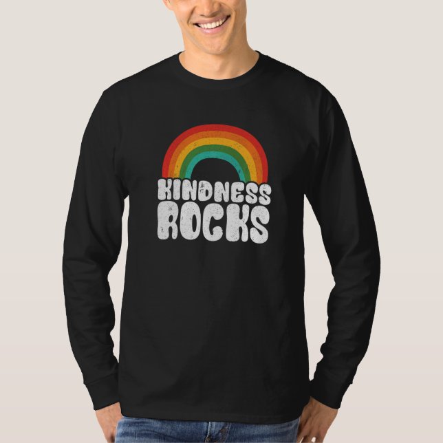 T-shirt Sped Teacher Anti Bullying Hippie Rainbow Kindness (Devant)