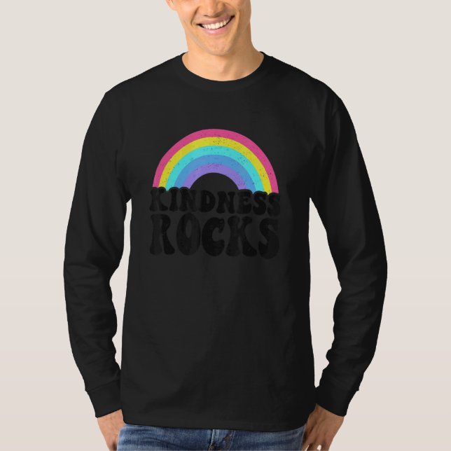 T-shirt Sped Teacher Anti Bullying Hippie Rainbow Kindness (Devant)