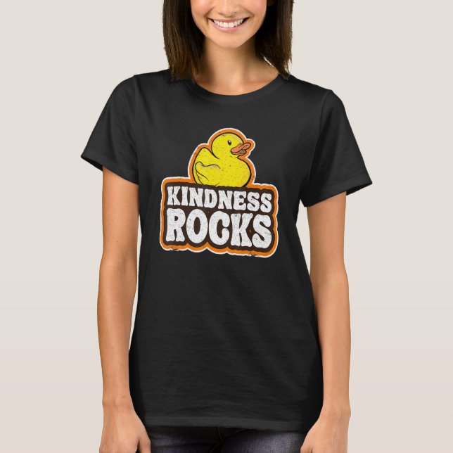 T-shirt Sped Teacher Anti Bullying Hippie Rubber Duck Kind (Devant)