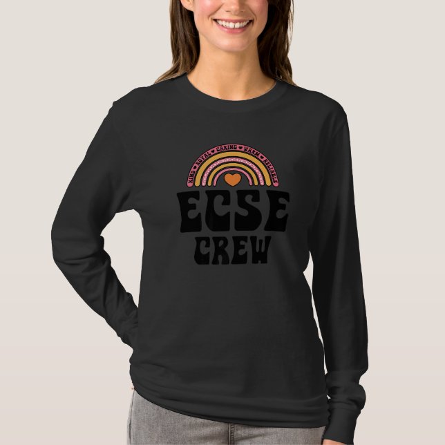 T-shirt SPED Teacher ECSE Crew Early Childhood Special Edu (Devant)