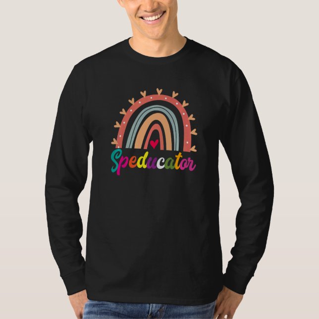 T-shirt Speducator Boho Rainbow Special Needs Teacher SPED (Devant)