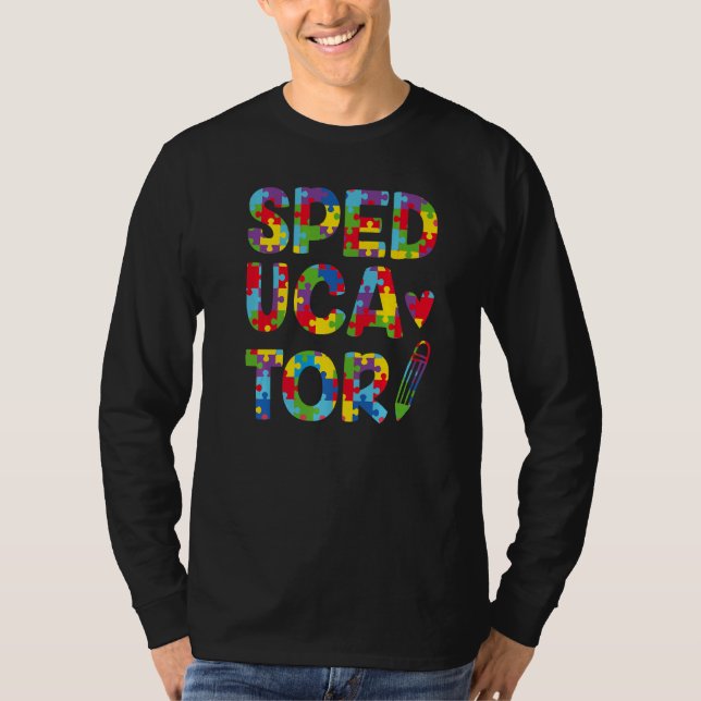 T-shirt Speducator Sped Enseignant de l'éducation spéciale (Devant)