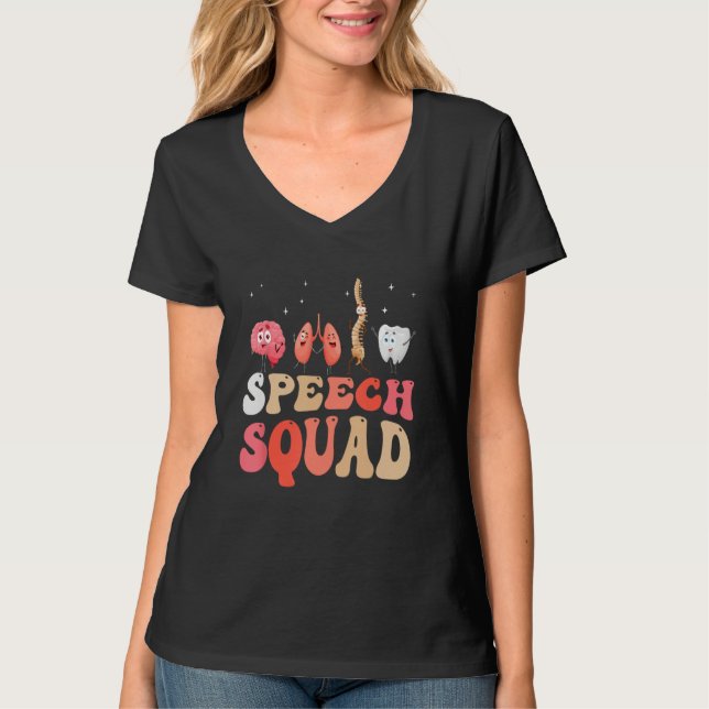 T-shirt Speech Squad Healthcare Speech Therapy Speech Path (Devant)