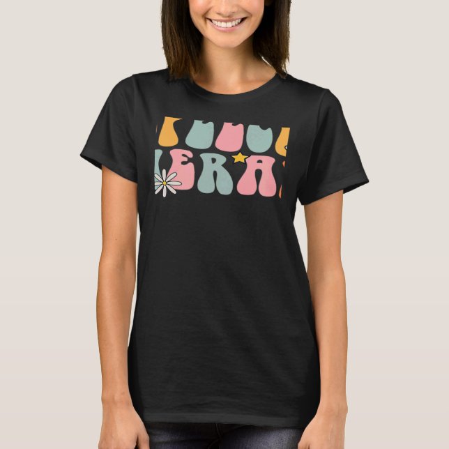 T-shirt Speech Therapy Groovy Retro Vintage Cute (Devant)
