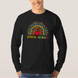 T-shirt Speech Therapy Speech Language Pathologist SLP Boh<br><div class="desc">Speech Therapy Speech Language Pathologist SLP Boho Rainbow 1</div>