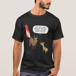 T-shirt Speed Bump Christmas Sled Reindeer