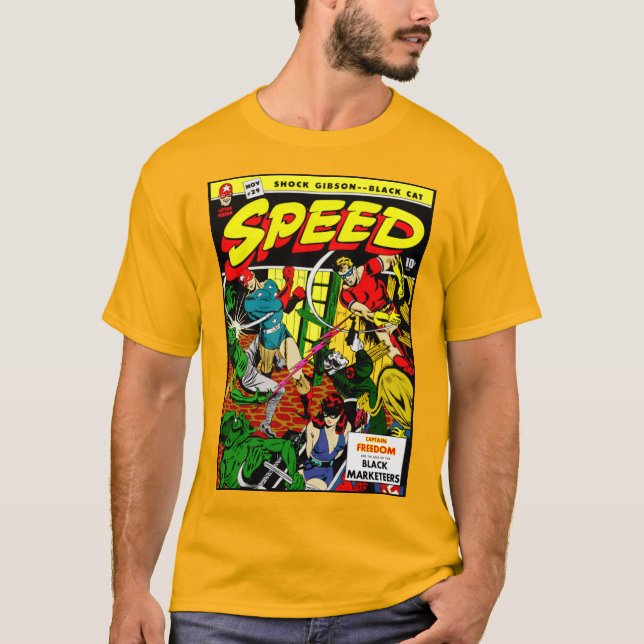 T-Shirt SPEED Comics des années 1940 (Devant)