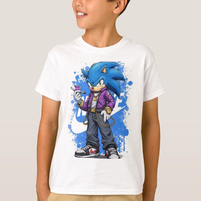 T-shirt Speed Drip – Urban Sonic Style Kids' T-ShirT-Shirt (Devant)